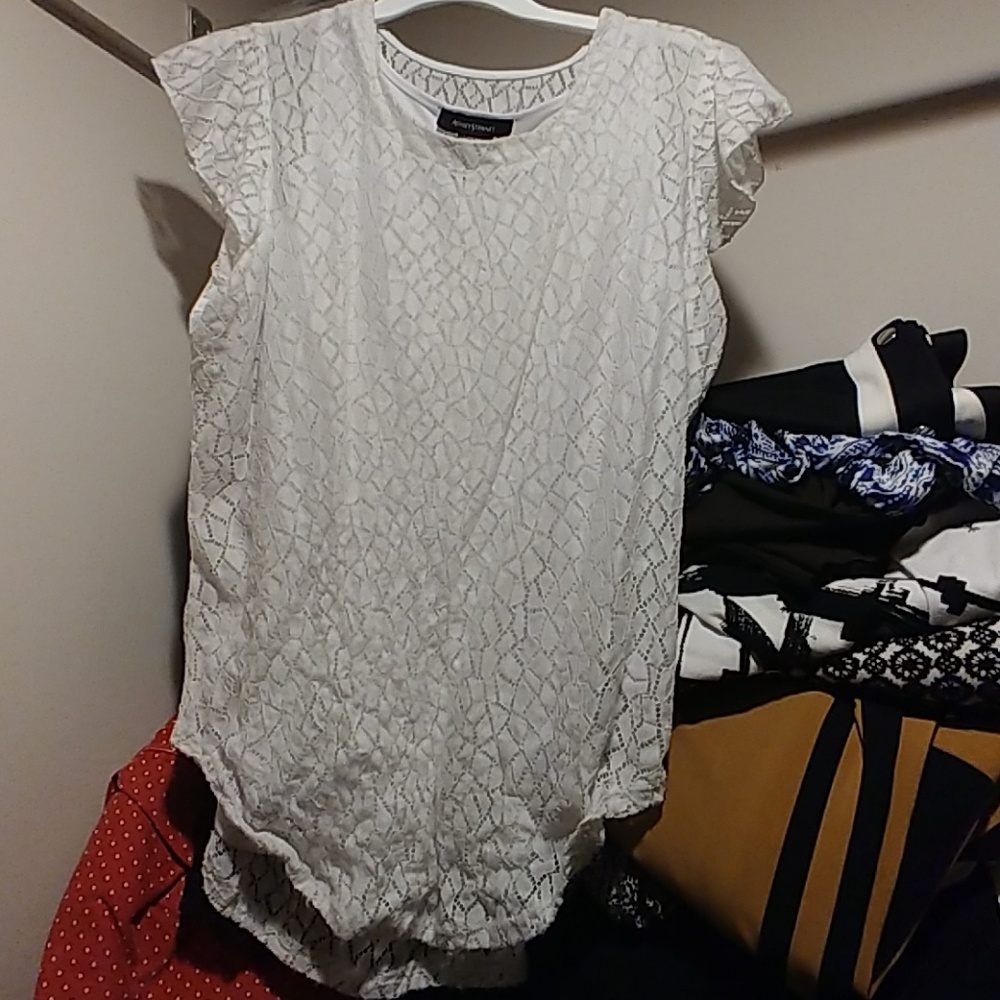 Ashley Stewart lace blouse